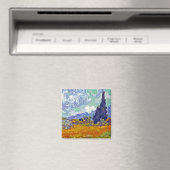 Van Gogh - Tarweveld met cipressen Magneet (Insitu (Vaatwasser))