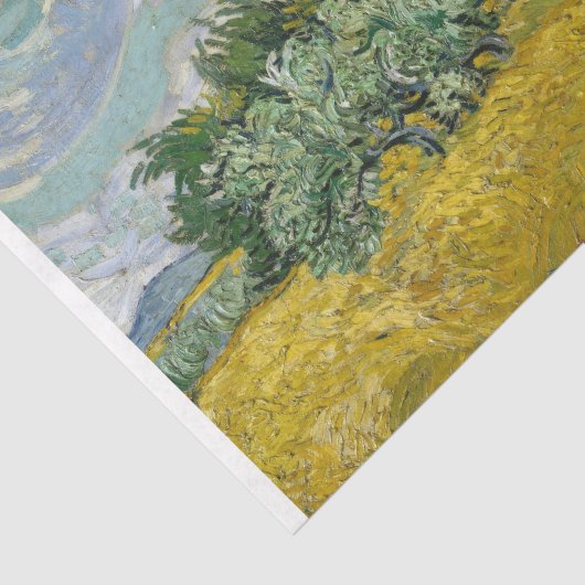 Van Gogh- Tarweveld met cipressen ontkoppeling Tissuepapier (Detail)
