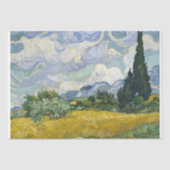 Van Gogh- Tarweveld met cipressen ontkoppeling Tissuepapier (Voorkant)