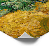 Van Gogh - Tarweveld met cipressen Poster (Hoek)