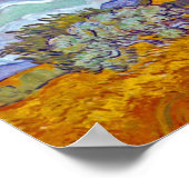Van Gogh - Tarweveld met cipressen Poster (Hoek)