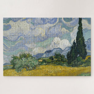 Van gogh - Tarweveld met Cypresse Legpuzzel