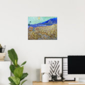 Van Gogh - Tarweveld met maaier Poster (Thuiskantoor)