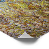 Van Gogh - Tarweveld met maaier Poster (Hoek)