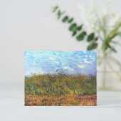 Van Gogh: Tarweveld met oppies en Lark Briefkaart (Staand voorkant)
