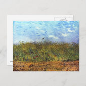 Van Gogh: Tarweveld met oppies en Lark Briefkaart (Voorkant / Achterkant)