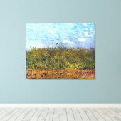 Van Gogh: Tarweveld met papavers en Lark Canvas Afdruk (Insitu (Houten vloer))