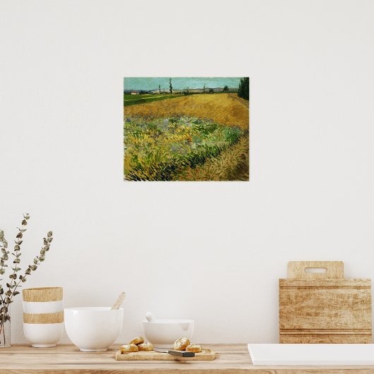 Van Gogh - Tarweveld Poster (Keuken)