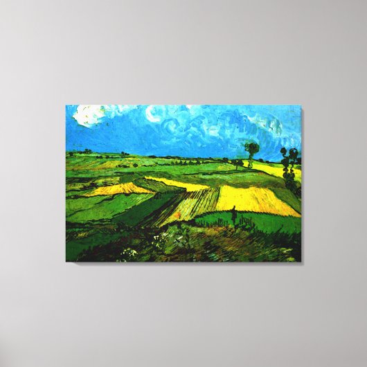 Van Gogh - Tarwevelden bij Auvers Canvas Print (Voorkant)