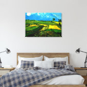 Van Gogh - Tarwevelden bij Auvers Canvas Print (Insitu (Slaapkamer))