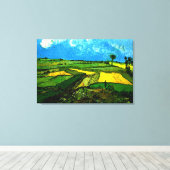 Van Gogh - Tarwevelden bij Auvers Canvas Print (Insitu (Houten vloer))