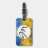 Van Gogh Tarwevelden impressionistisch schilderij Bagagelabel (Voorkant verticaal)