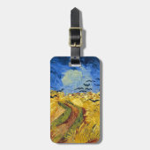 Van Gogh Tarwevelden impressionistisch Schilderij Bagagelabel (Voorkant verticaal)