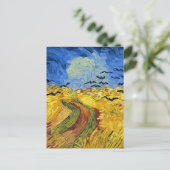 Van Gogh Tarwevelden impressionistisch schilderij Briefkaart (Staand voorkant)
