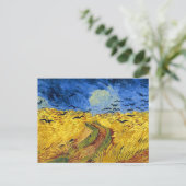Van Gogh Tarwevelden impressionistisch schilderij Briefkaart (Staand voorkant)