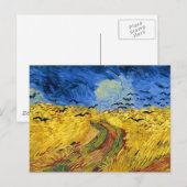Van Gogh Tarwevelden impressionistisch schilderij Briefkaart (Voorkant / Achterkant)