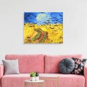 Van Gogh Tarwevelden impressionistisch schilderij Canvas Afdruk (Insitu (Woonkamer))