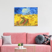 Van Gogh Tarwevelden impressionistisch schilderij Canvas Afdruk (Insitu (Woonkamer))