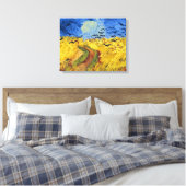 Van Gogh Tarwevelden impressionistisch schilderij Canvas Afdruk (Insitu (Slaapkamer))