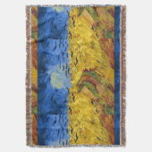 Van Gogh Tarwevelden impressionistisch schilderij Deken (Voorkant Verticaal)