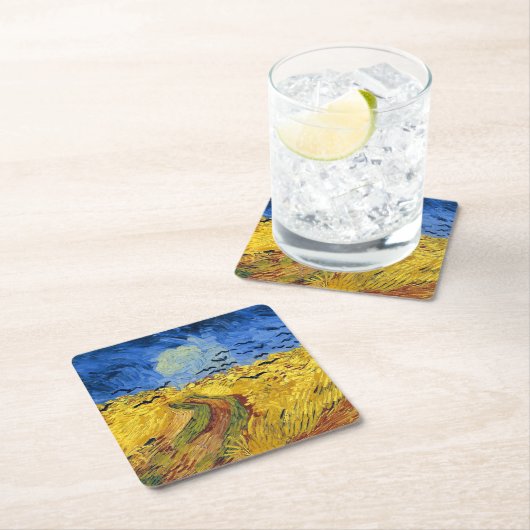 Van Gogh Tarwevelden impressionistisch schilderij Kartonnen Onderzetters (Insitu)