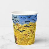 Van Gogh Tarwevelden impressionistisch schilderij Papieren Bekers (Achterkant)