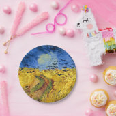 Van Gogh Tarwevelden impressionistisch schilderij Papieren Bordje (Feest)