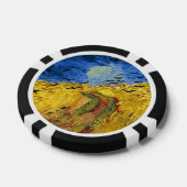 Van Gogh Tarwevelden impressionistisch schilderij Poker Chips (Enkel)