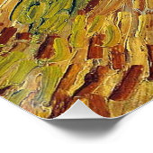 Van Gogh Tarwevelden impressionistisch schilderij Poster (Hoek)