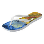 Van Gogh Tarwevelden impressionistisch schilderij Teenslippers (Schuin)