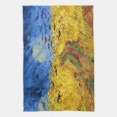 Van Gogh Tarwevelden impressionistisch schilderij Theedoek (Verticaal)