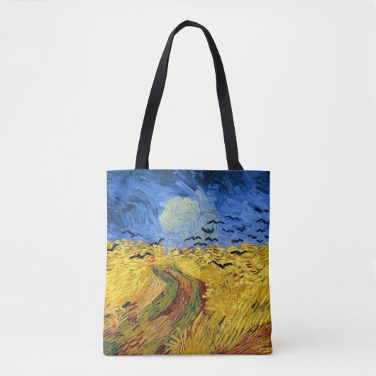 Van Gogh Tarwevelden impressionistisch schilderij Tote Bag (Voorkant)