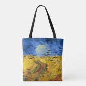 Van Gogh Tarwevelden impressionistisch schilderij Tote Bag (Achterkant)