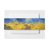 Van Gogh Tarwevelden impressionistisch schilderij Uitnodigingen Wikkel (Voorkant Voorbeeld)