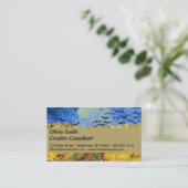 Van Gogh Tarwevelden impressionistisch schilderij Visitekaartje (Staand voorkant)