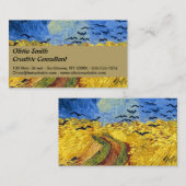 Van Gogh Tarwevelden impressionistisch schilderij Visitekaartje (Voorkant / Achterkant)