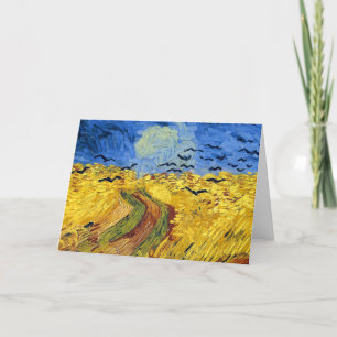Van Gogh Tarwevelden impressionistische Schilderij Bedankkaart