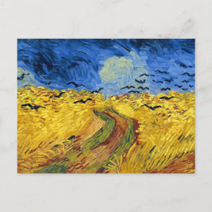 Van Gogh Tarwevelden impressionistische Schilderij Briefkaart