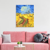 Van Gogh Tarwevelden impressionistische Schilderij Canvas Afdruk (Insitu (Woonkamer))