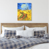 Van Gogh Tarwevelden impressionistische Schilderij Canvas Afdruk (Insitu (Slaapkamer))