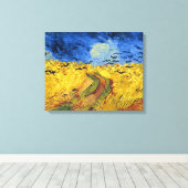 Van Gogh Tarwevelden impressionistische Schilderij Canvas Afdruk (Insitu (Houten vloer))
