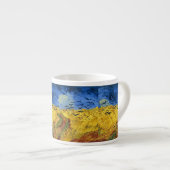 Van Gogh Tarwevelden impressionistische Schilderij Espresso Kop (Voorkant rechts)