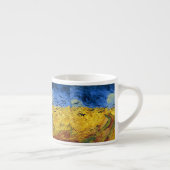 Van Gogh Tarwevelden impressionistische Schilderij Espresso Kop (Rechts)