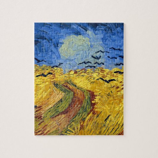 Van Gogh Tarwevelden impressionistische Schilderij Legpuzzel (Verticaal)
