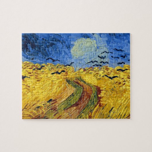 Van Gogh Tarwevelden impressionistische Schilderij Legpuzzel (Horizontaal)