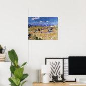 Van Gogh - Tarwevelden met maaier Auvers Poster (Thuiskantoor)