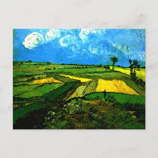 van gogh - Tarwevelden te Auvers Briefkaart (Voorkant)