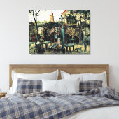 Van Gogh - Terrace of a Cafe on Montmartre Canvas Afdruk (Insitu (Slaapkamer))