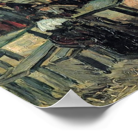 Van Gogh - Terrace of a Cafe on Montmartre Poster (Hoek)