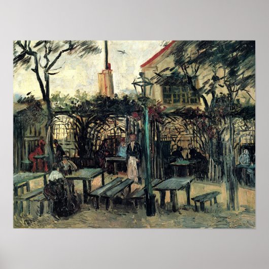 Van Gogh - Terrace of a Cafe on Montmartre Poster (Voorkant)